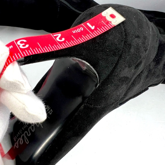 CHARLES BY CHARLES DAVID, TALL CHIC BOOTS, BLACK “TEXTILE”, SIZE 12M - Picture 10 of 12